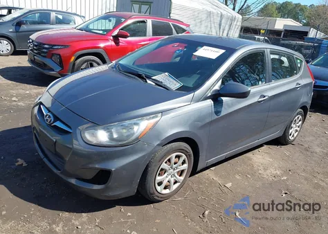 2012 Hyundai Accent Gs из США, поврежденный, VIN KMHCT5AE5CU027327